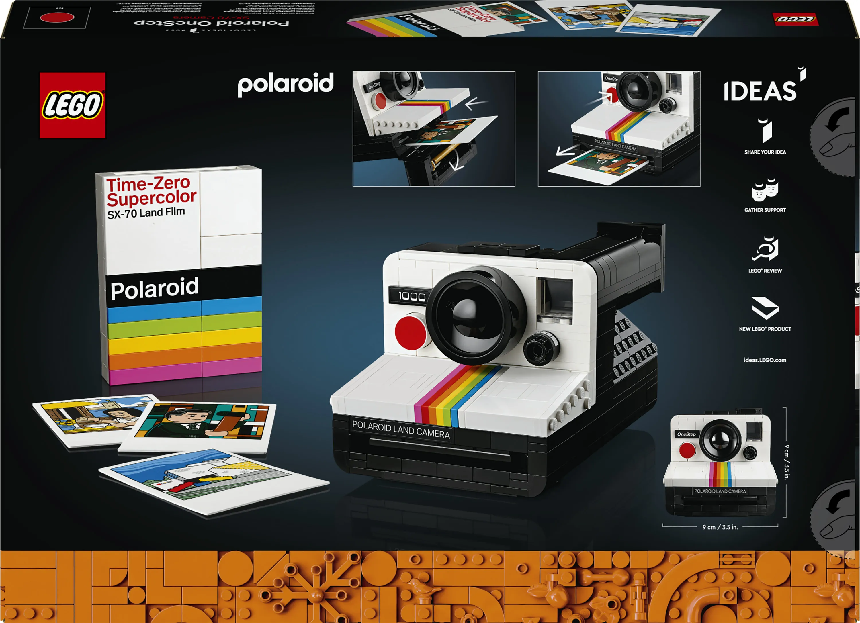 LEGO Ideas Polaroid OneStep SX-70 Camera 21345