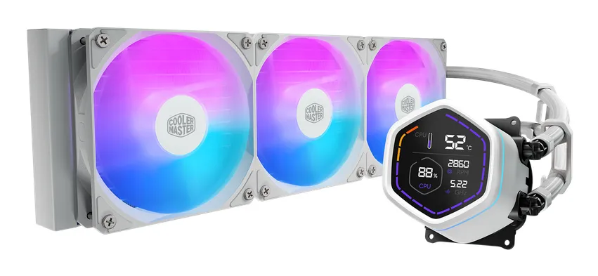 Cooler Master MasterLiquid Core Nex Digital ARGB 360 mm Liquid CPU Cooler - White