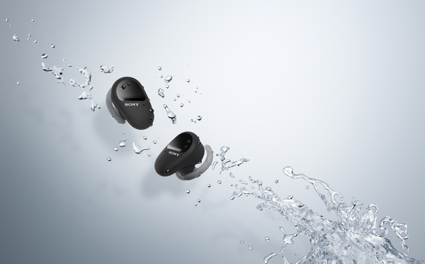 Sony WF-SP800N TWS - tr&aring;dl&ouml;s in-ear h&ouml;rlurar, svart