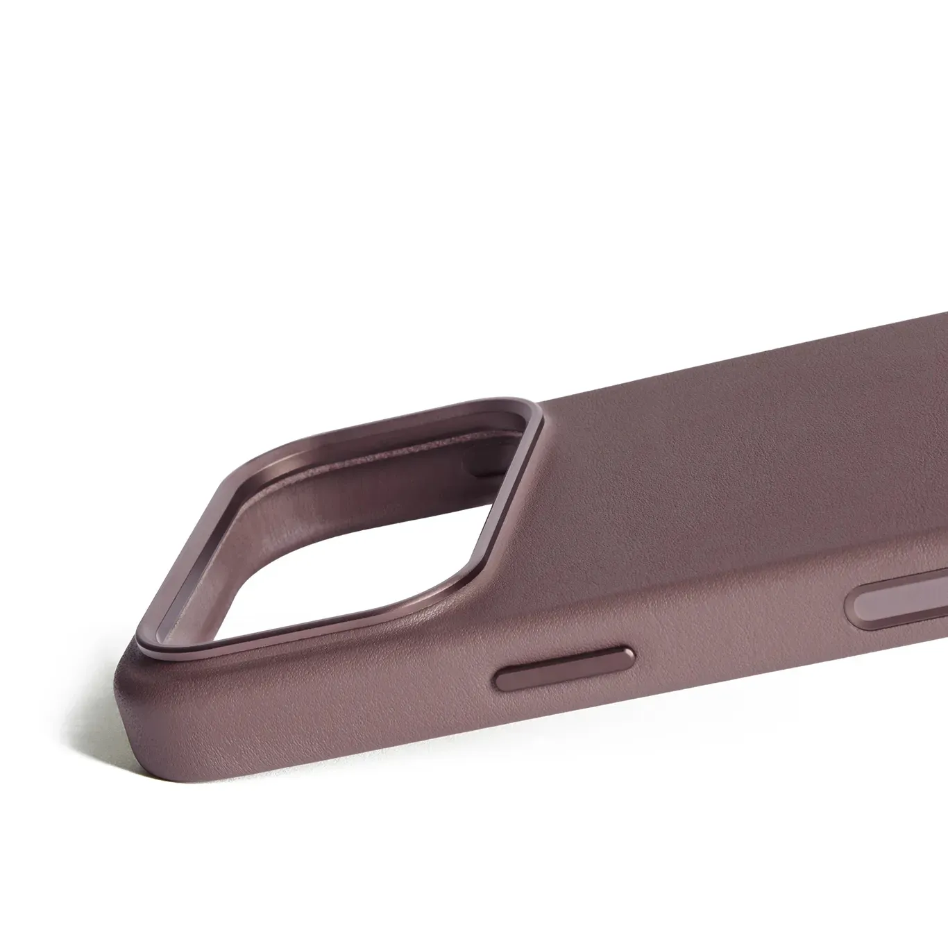 Mujjo Leather Case MagSafe, iPhone 17 Pro -suojakuori, Bronze Red