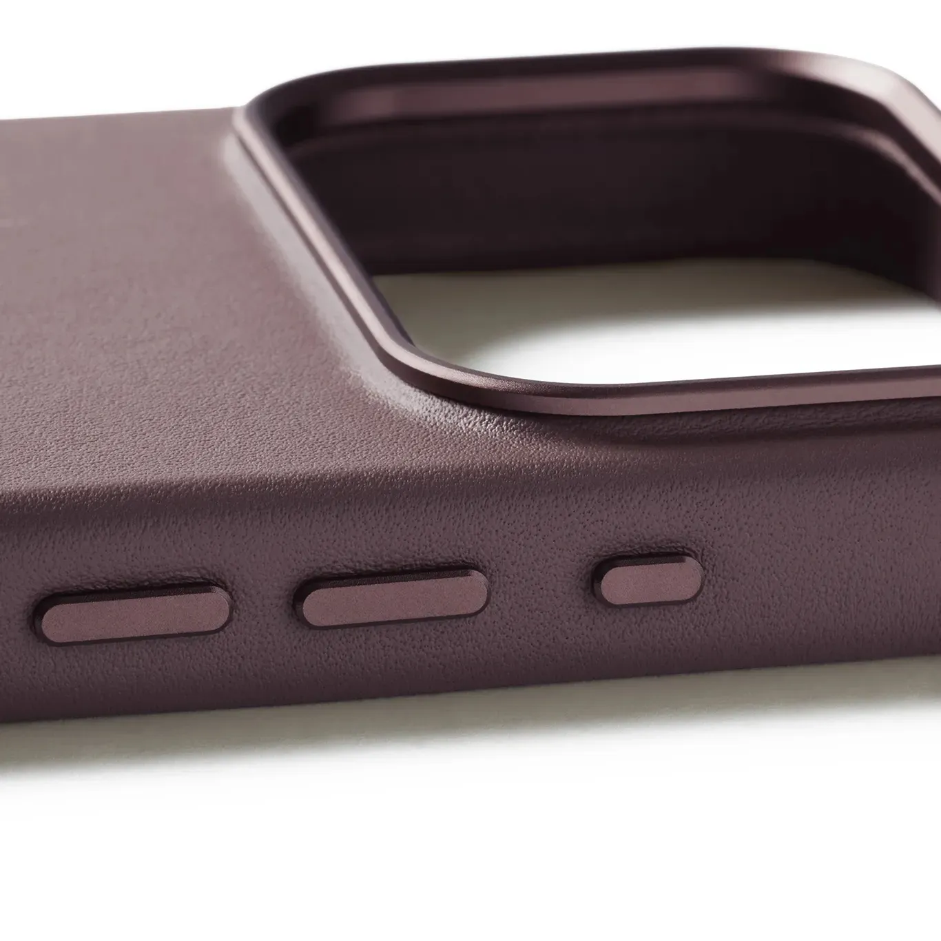 Mujjo Leather Case MagSafe, iPhone 17 Pro -suojakuori, Bronze Red