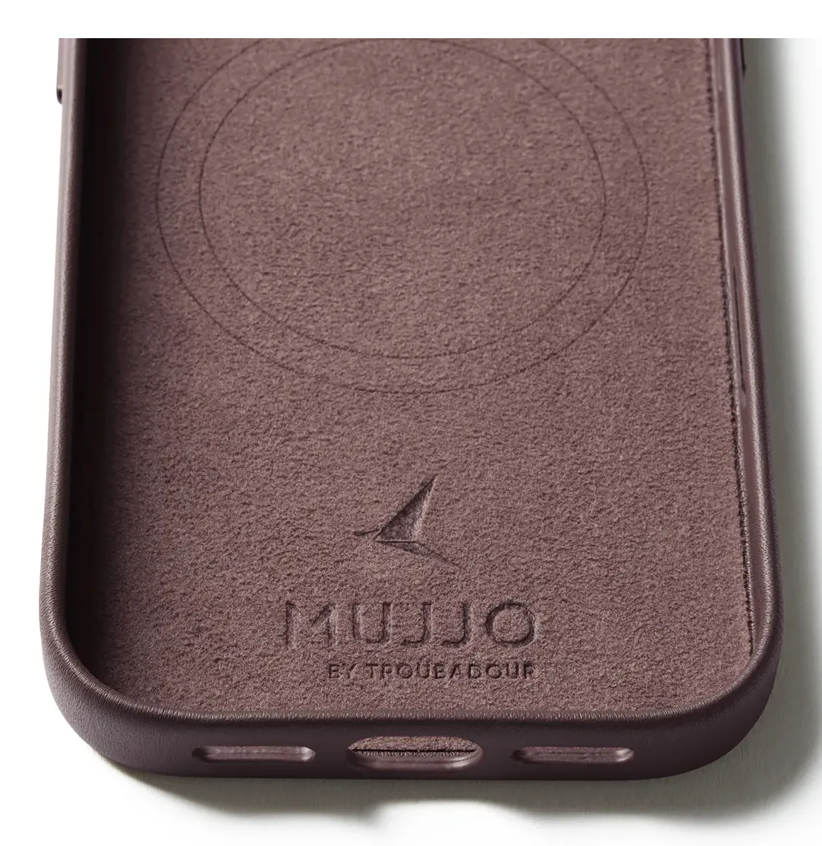 Mujjo Leather Case MagSafe, iPhone 17 Pro -suojakuori, Bronze Red