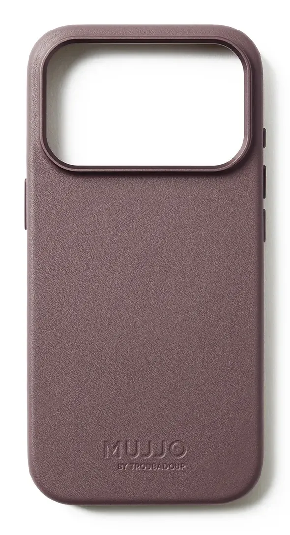 Mujjo Leather Case MagSafe, iPhone 17 Pro -suojakuori, Bronze Red