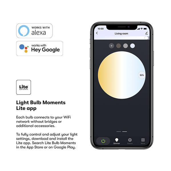 Lite bulb moments white ambience E27 filamentlampa - 3-Pack