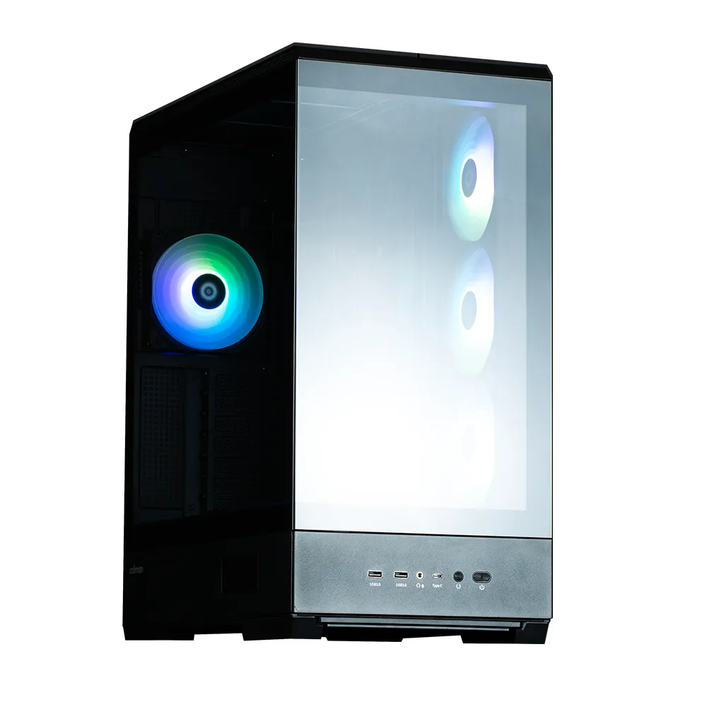 Zalman P50 DS Black ATX Mid-Tower Case with Panoramic View