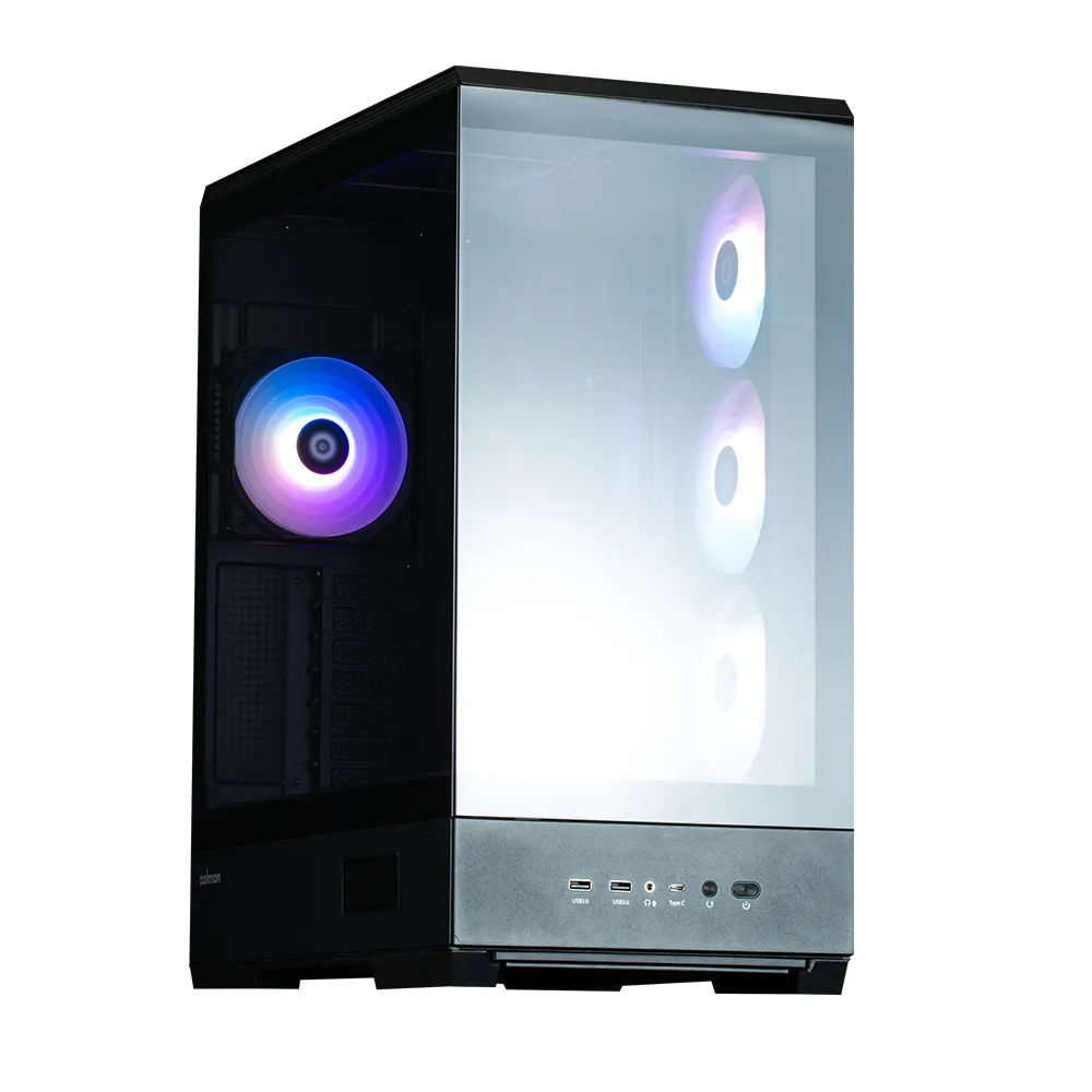 Zalman P50 DS Black ATX Mid-Tower Case with Panoramic View