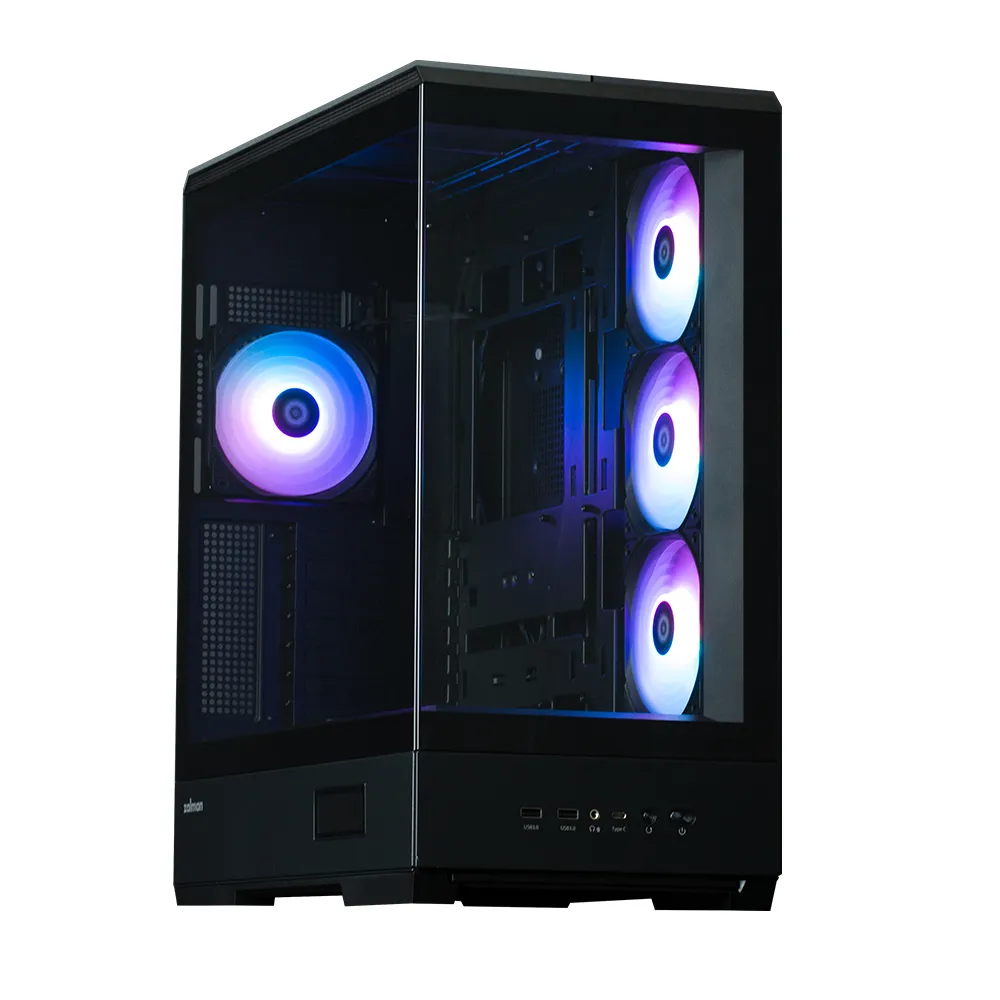 Zalman P50 DS Black ATX Mid-Tower Case with Panoramic View