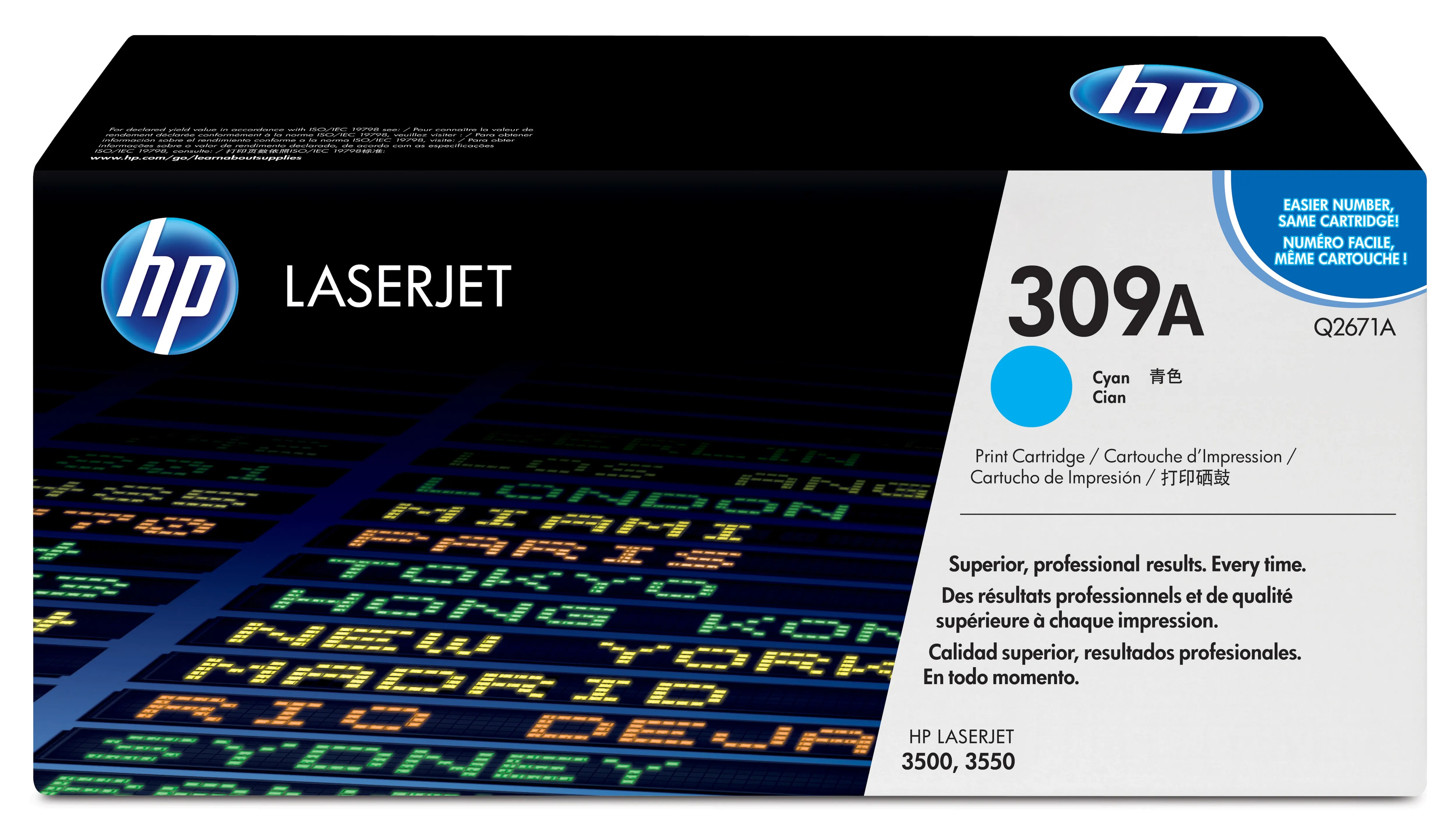 HP 309A Toner cartridge, Cyan