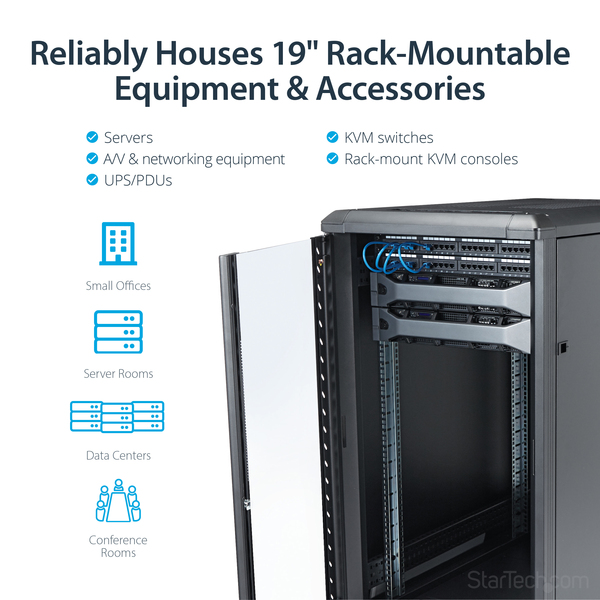 22U 36IN SERVER RACK CABINET