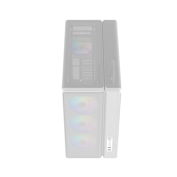 SAMA S50 Midi-Tower Case with window and RGB lighting, White