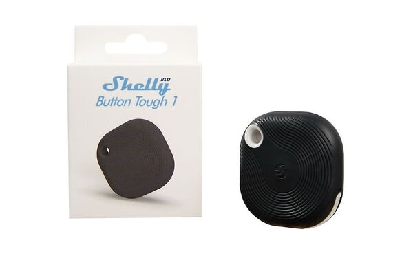 Shelly BLU Button Tough ZB - Bluetooth- / Zigbee-painike kovempaan kulutukseen, musta