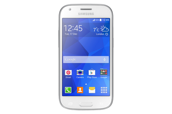 Samsung GALAXY Ace 4 - SM-G357FZ - 4G - microSDXC paikka - 4.3&quot; - 800 x 480 pikseli&auml; - Super AMOLED - 5 megapikseli&auml; ( 1.3Mpix front camera ) - Android - valkoi