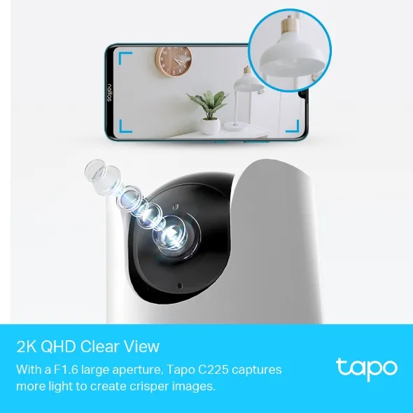 TP-Link Tapo C225 WiFi - övervakningskamera inomhus