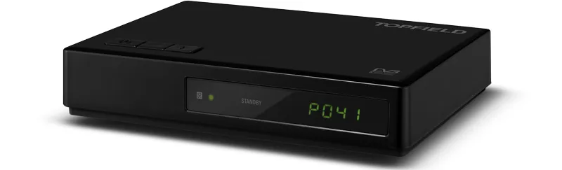 Topfield TF100C mini BLACK digiboksi kaapeliverkkoon, 1x Scart. Eritt&auml;in pieni kokoinen. (DVB-C)