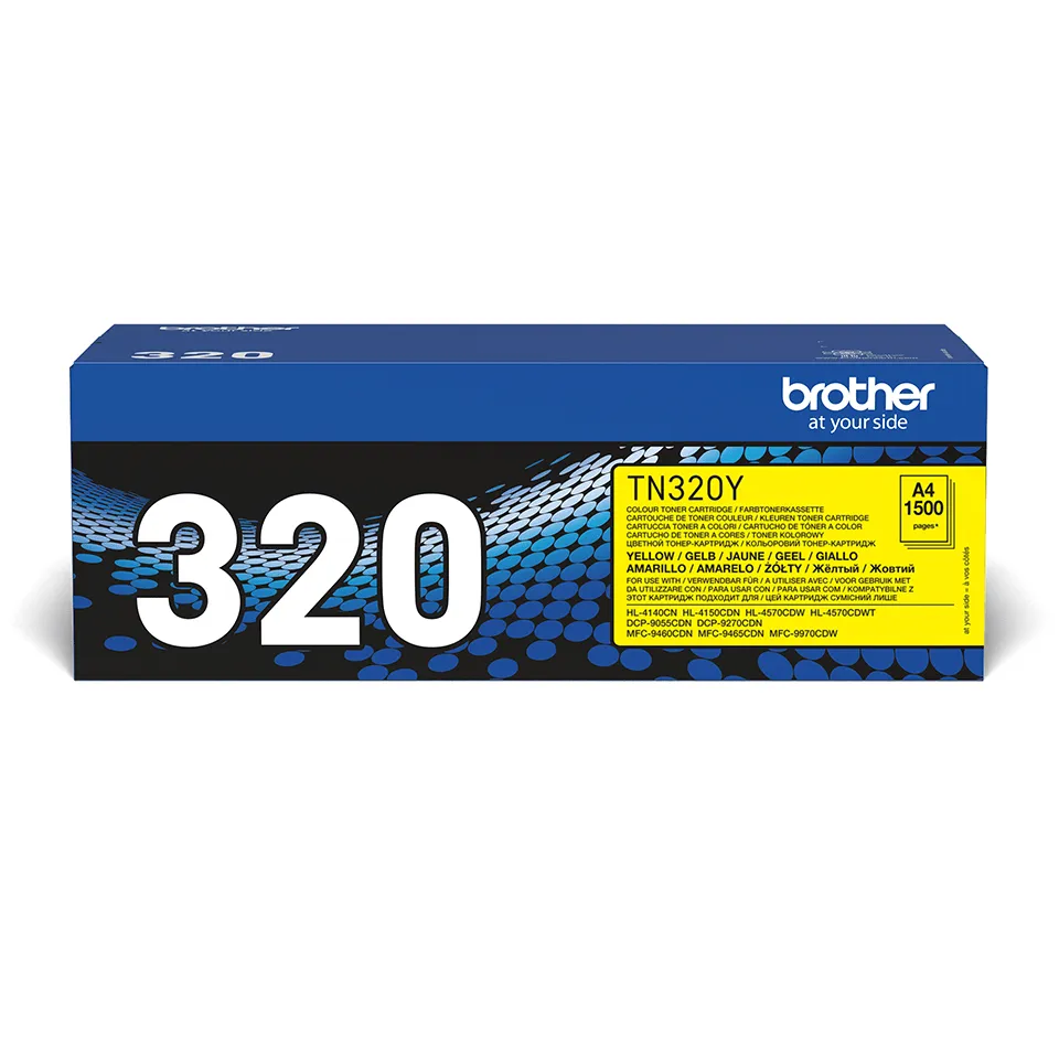 Brother TN-320Y-laserv&auml;rikasetti, keltainen