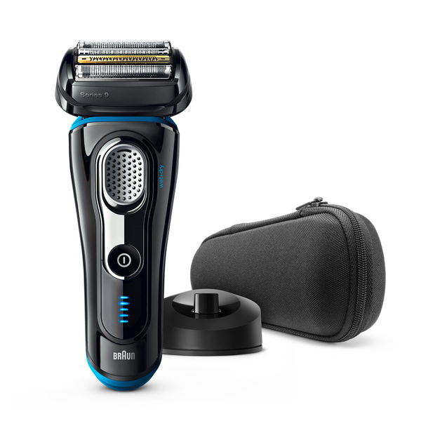 BRAUN PARRANAJOKONE 9240s Musta, SERIES-9 Wet&amp;Dry, Latausteline, SyncroSonic joustava 4-ter&auml;inen ajop&auml;&auml;, uudistettu trimmeriosa, 40% v&auml;hemm&auml;n ihokontaktia, &Auml;lyk