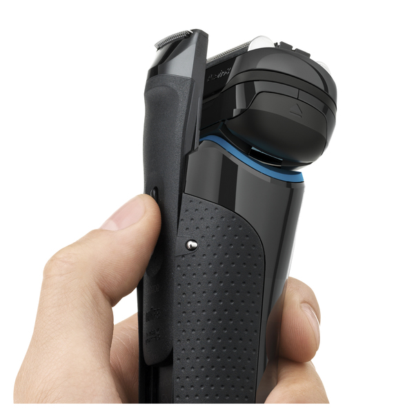 BRAUN PARRANAJOKONE 9240s Musta, SERIES-9 Wet&amp;Dry, Latausteline, SyncroSonic joustava 4-ter&auml;inen ajop&auml;&auml;, uudistettu trimmeriosa, 40% v&auml;hemm&auml;n ihokontaktia, &Auml;lyk