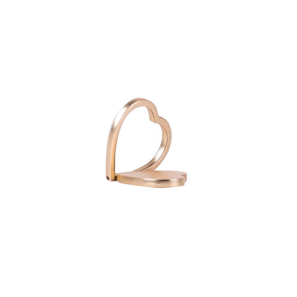 GEAR MobilRing  Hj&auml;rta Guld Matt Roterande Fingerh&aring;llare med St&auml;llfunktion