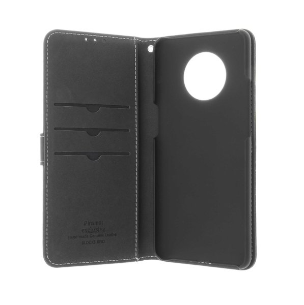 Insmat Flip Case, OnePlus 7T - Wallet Case, Black
