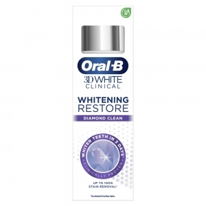 Oral-B 3D White Clinical Diamond Clean -hammastahna 75ml.