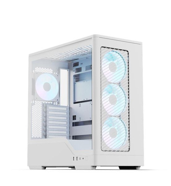 Aerocool D520A Midi-Tower Case with RGB lighting, Black