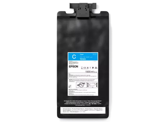 Epson UltraChrome GS3 T51V200 ink cartridge, 1.5 L, Cyan