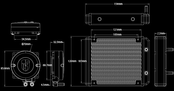 Deepcool Maelstrom 120T Red - AiO CPU vattenkylare