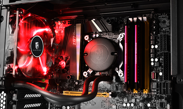 Deepcool Maelstrom 120T Red - AiO CPU vattenkylare
