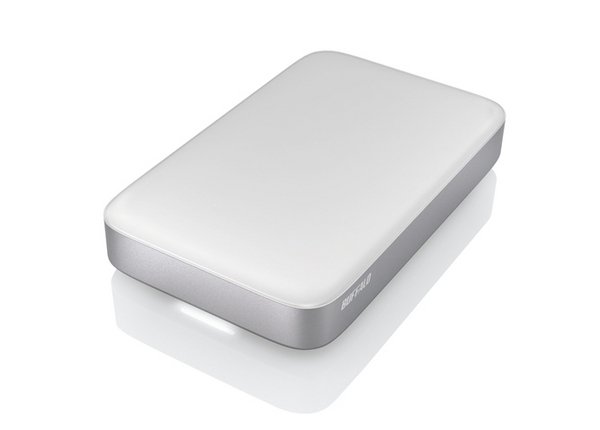 Buffalo MiniStation 1TB - External HDD, Silver/White