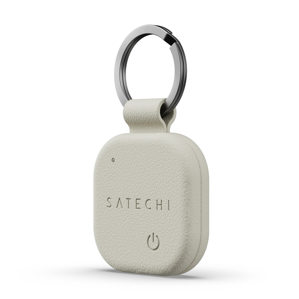Satechi Find My Vegan-Leather Keychain - traker, Sand