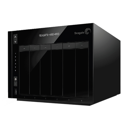 SEAGATE NAS Pro 6-bay 6TB (3 x 2TB) / 2 x Gigabit Ethernet / 2 x USB 3.0 / 1 x USB 2.0