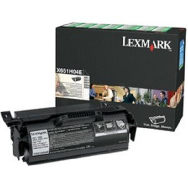 Lexmark X651H04E High Yield lasertoner, svart