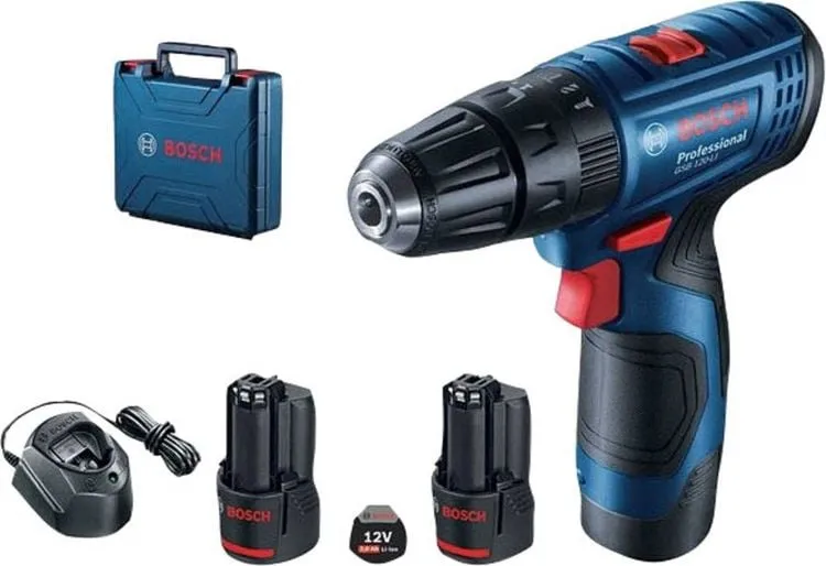 Bosch Professional GSB 120-LI - porakone sis. 2x akun ja kotelon