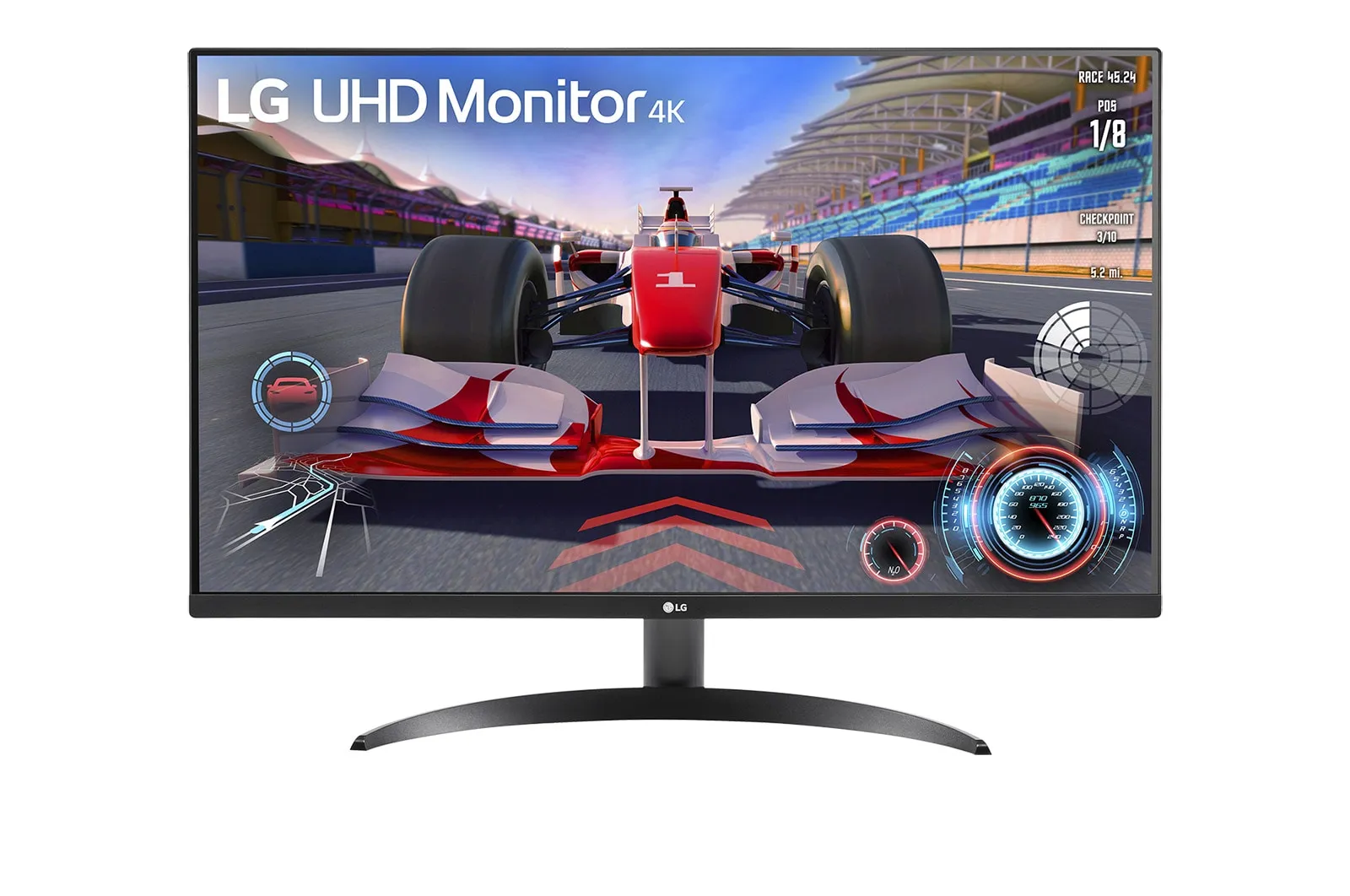 LG 32UR550-B 31.5" 4K UHD, VA -n&auml;ytt&ouml;, USB hub