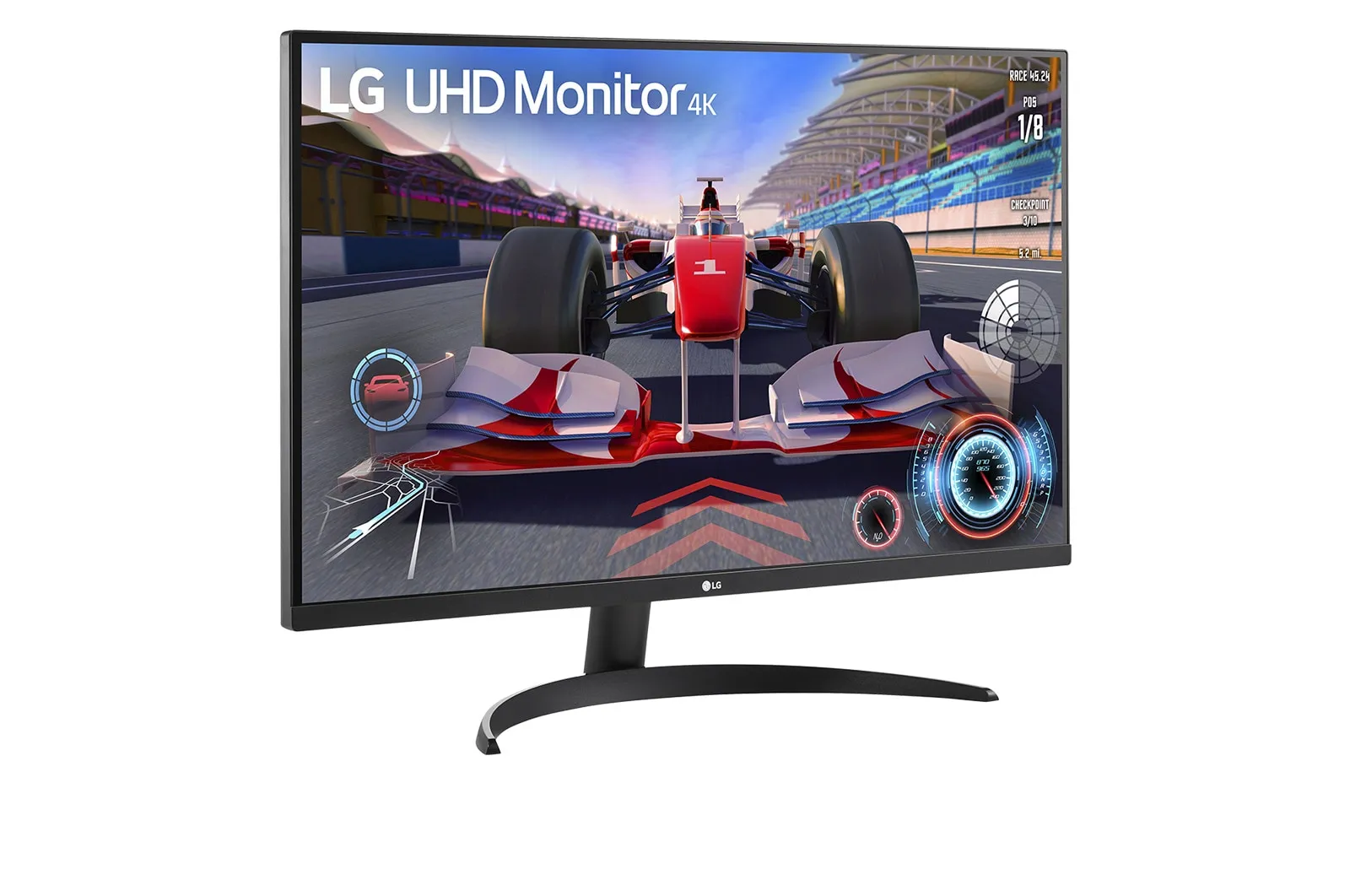 LG 32UR550-B 31.5" 4K UHD, VA -n&auml;ytt&ouml;, USB hub