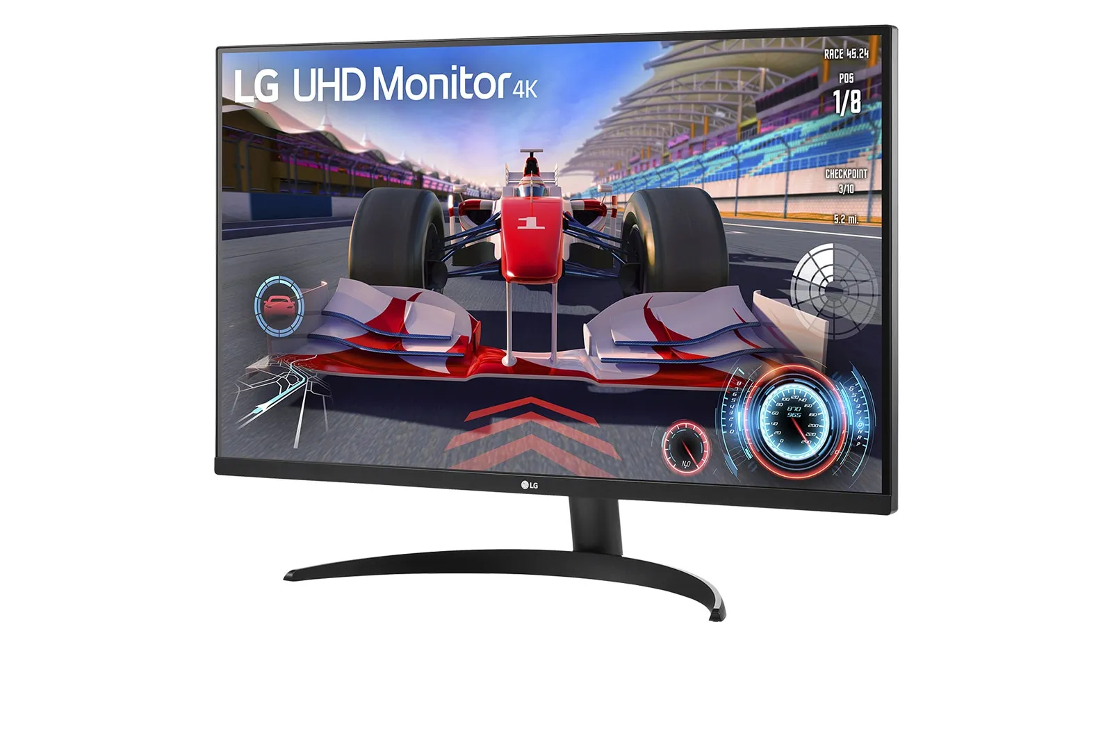 LG 32UR550-B 31.5" 4K UHD, VA -n&auml;ytt&ouml;, USB hub