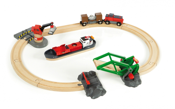 Brio Cargo Harbour Set 33061, 16pcs