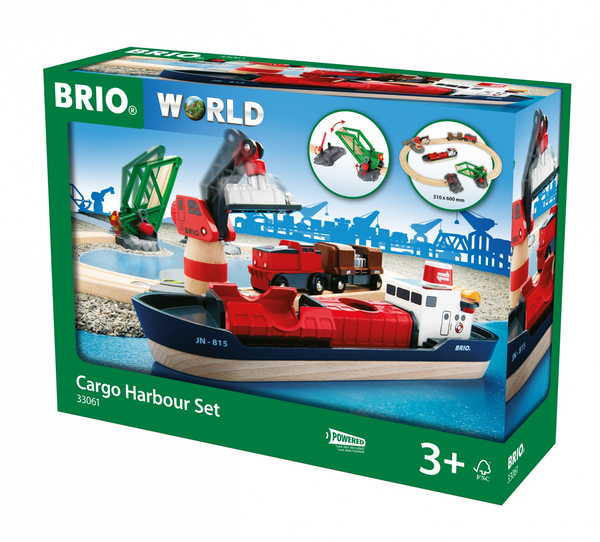 Brio Cargo Harbour Set 33061, 16pcs