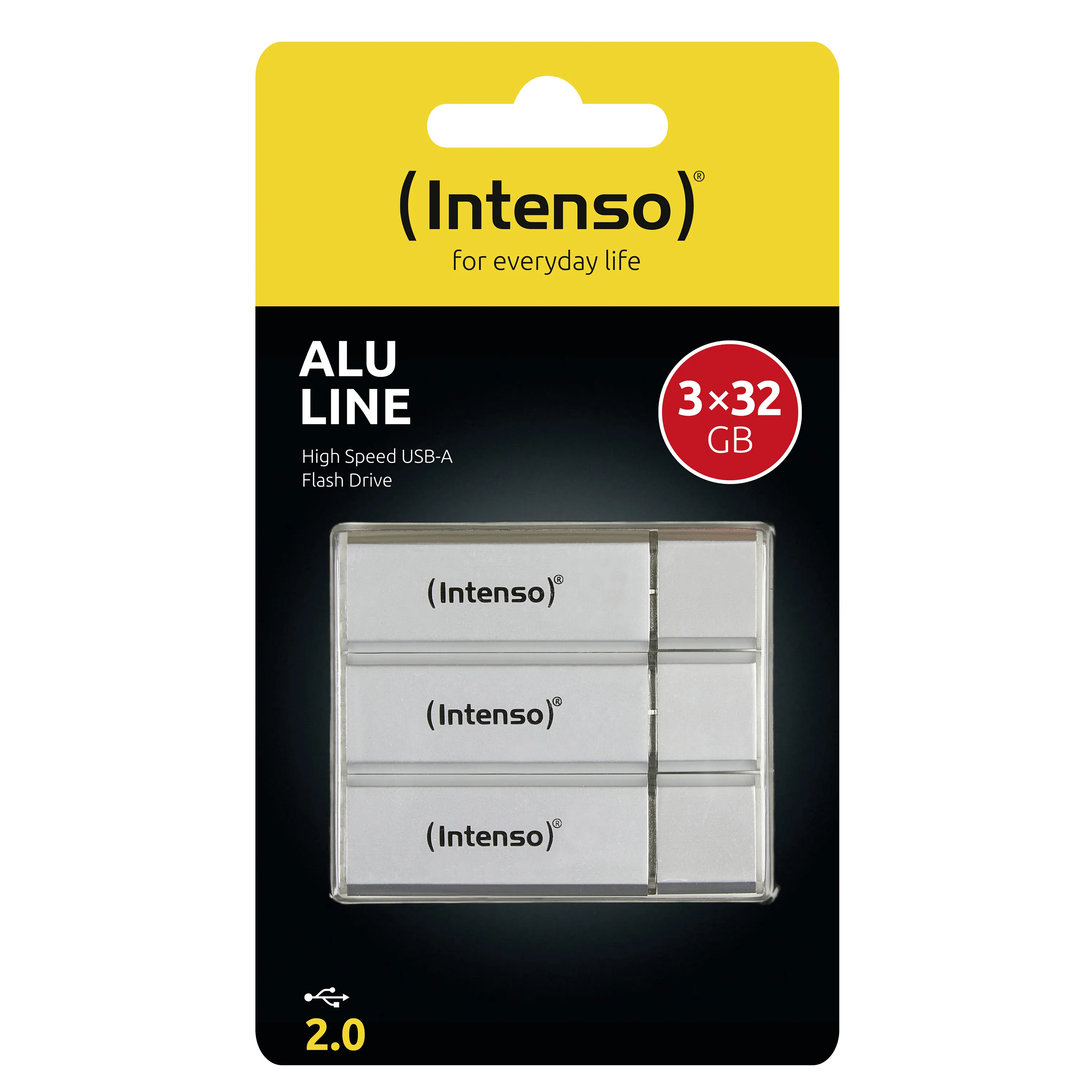 Intenso 3x32GB USB 2.0 - memory stick, Silver