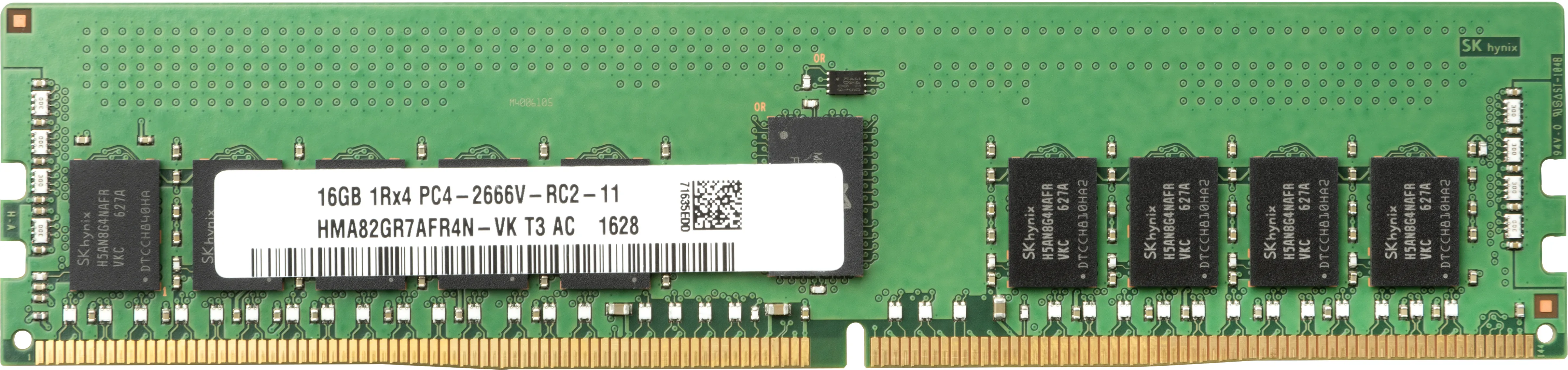 HP - DDR4 - 16 GB - DIMM 288 nastaa - 2666 MHz / PC4-21300 - 1.2 V - puskuroimaton - non-ECC malleihin Workstation Z2 G4 (non-ECC), Z4 G4 (non-ECC)
