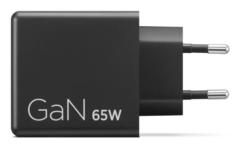 Lenovo Dual USB-C 65W GaN - Str&ouml;madapter, Svart