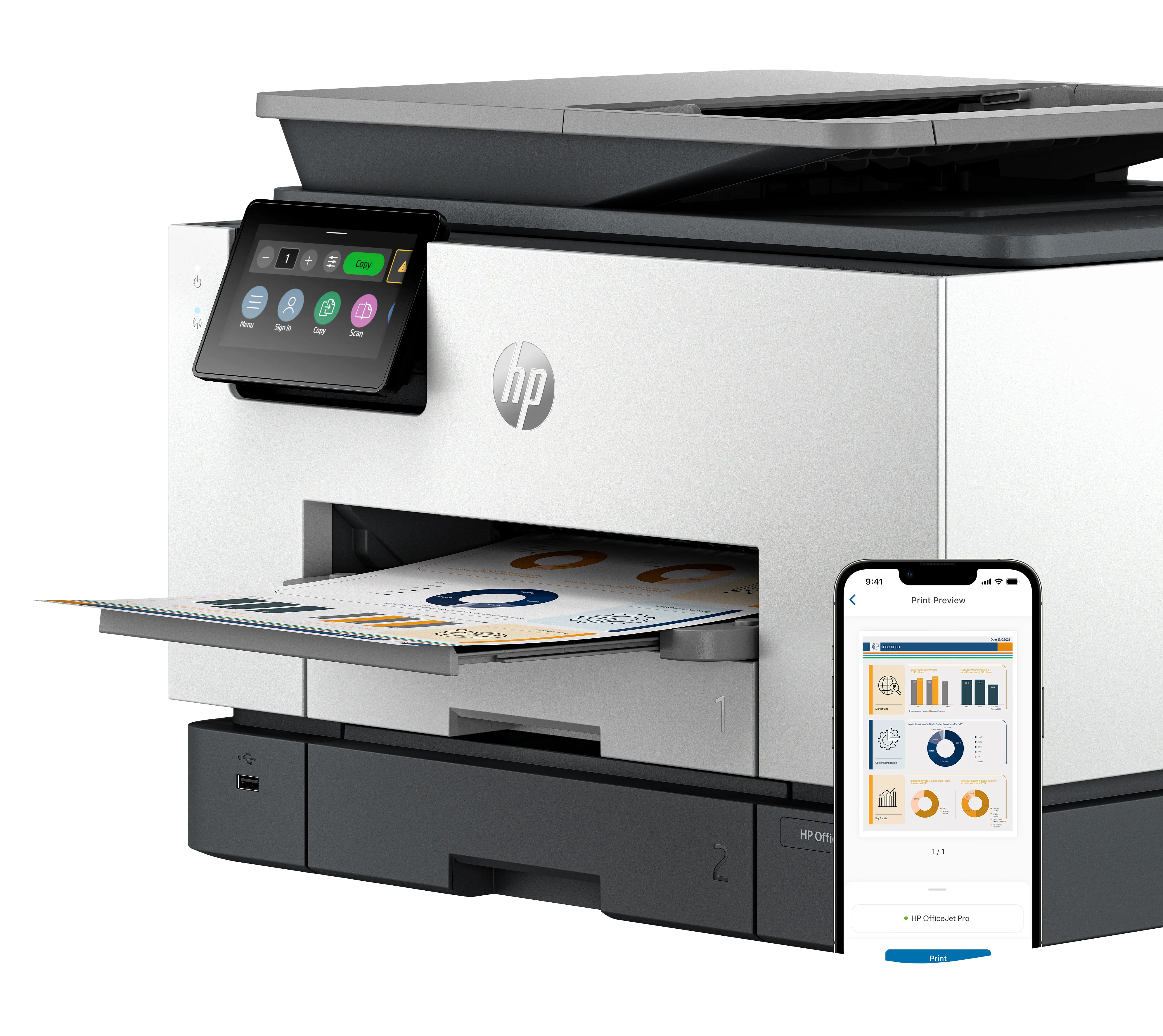 HP OfficeJet Pro 9130b All-in-One Printe