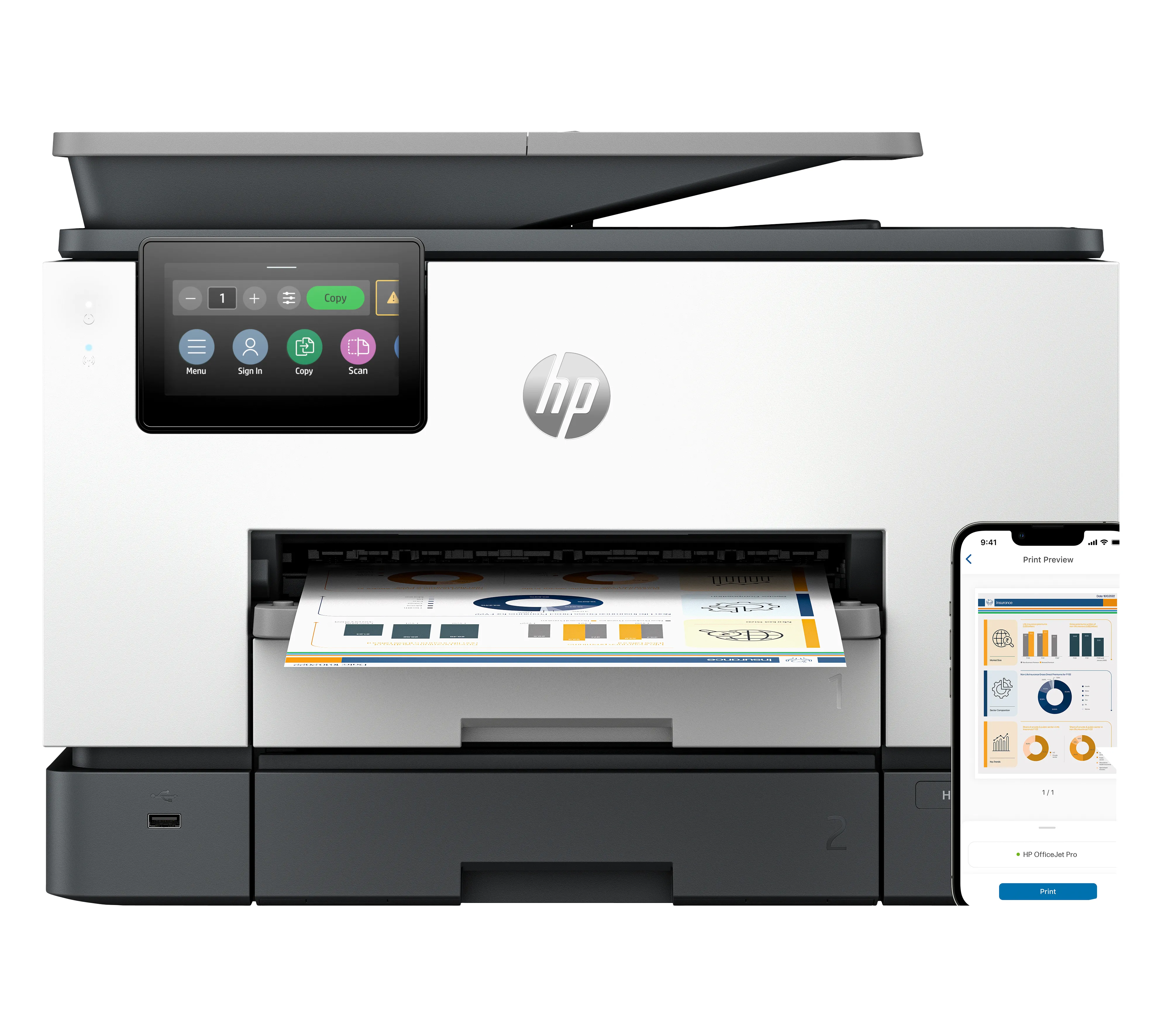 HP OfficeJet Pro 9130b All-in-One Printe