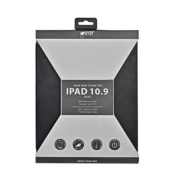 GEAR Tablet Cover Pencilpocket Black - iPad 10,9" 10th Gen 2022
