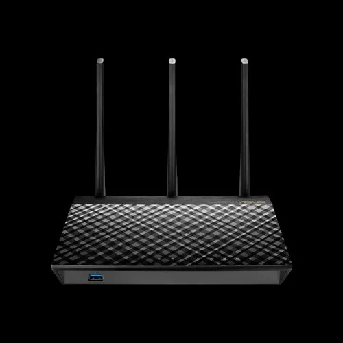 Asus RT-AC1900U router, Wi-Fi 5, AC1900, Dual-band, med modem, svart