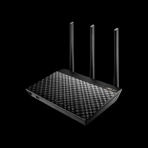 Asus RT-AC1900U router, Wi-Fi 5, AC1900, Dual-band, med modem, svart