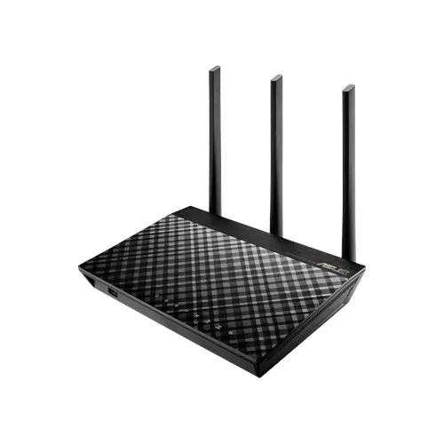 Asus RT-AC1900U router, Wi-Fi 5, AC1900, Dual-band, med modem, svart