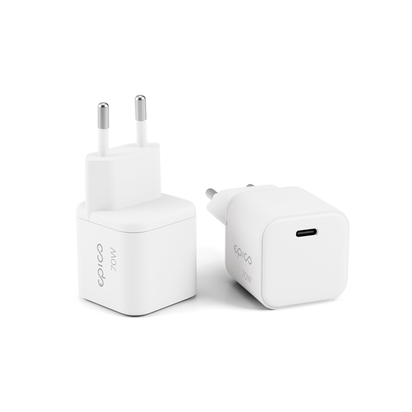 Epico UltraBoost Micro AVS GaN 100W Dynamic Wall Charger EA70b | White | GaN Technology  &amp;  Power Delivery