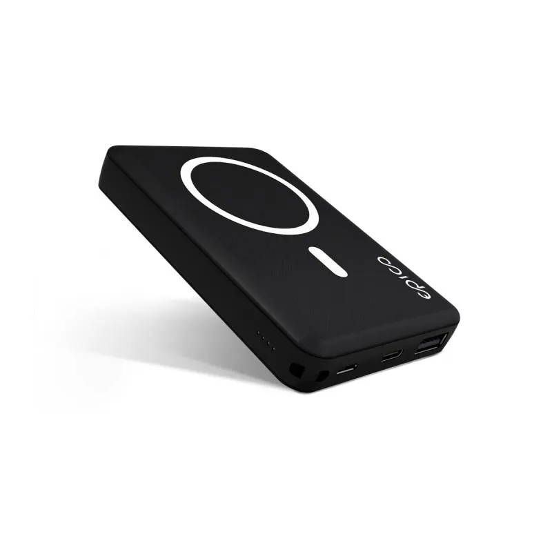 (Bargains) Epico Magnetic Wireless - powerbank, 5 000 mAh, MagSafe, Black