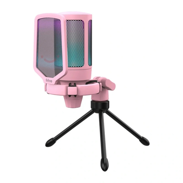 FIFINE AmpliGame A6VP, USB, Condenser Microphone, Pink